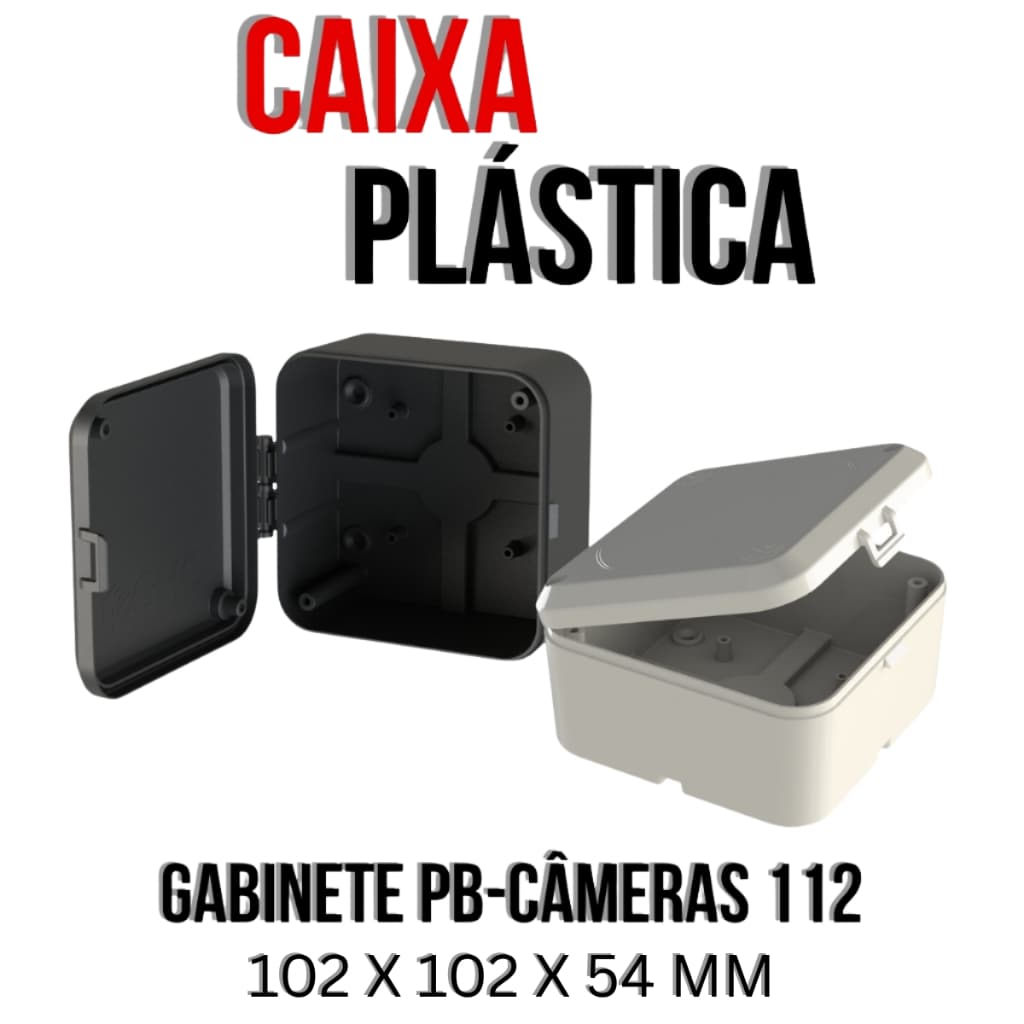 Caixa Plástica Para acessórios De Câmeras De Segurança Gabinete Pb-Câmeras 112 5014-A