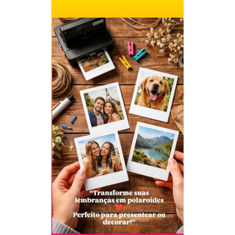 MINI FOTOS RETRÔ 8X6 IMPRENSSÃO DE FOTOS | PERSONALIZADAS Estilo Polaroid | KIT 10/20/30 ENVIO RÁPIDO