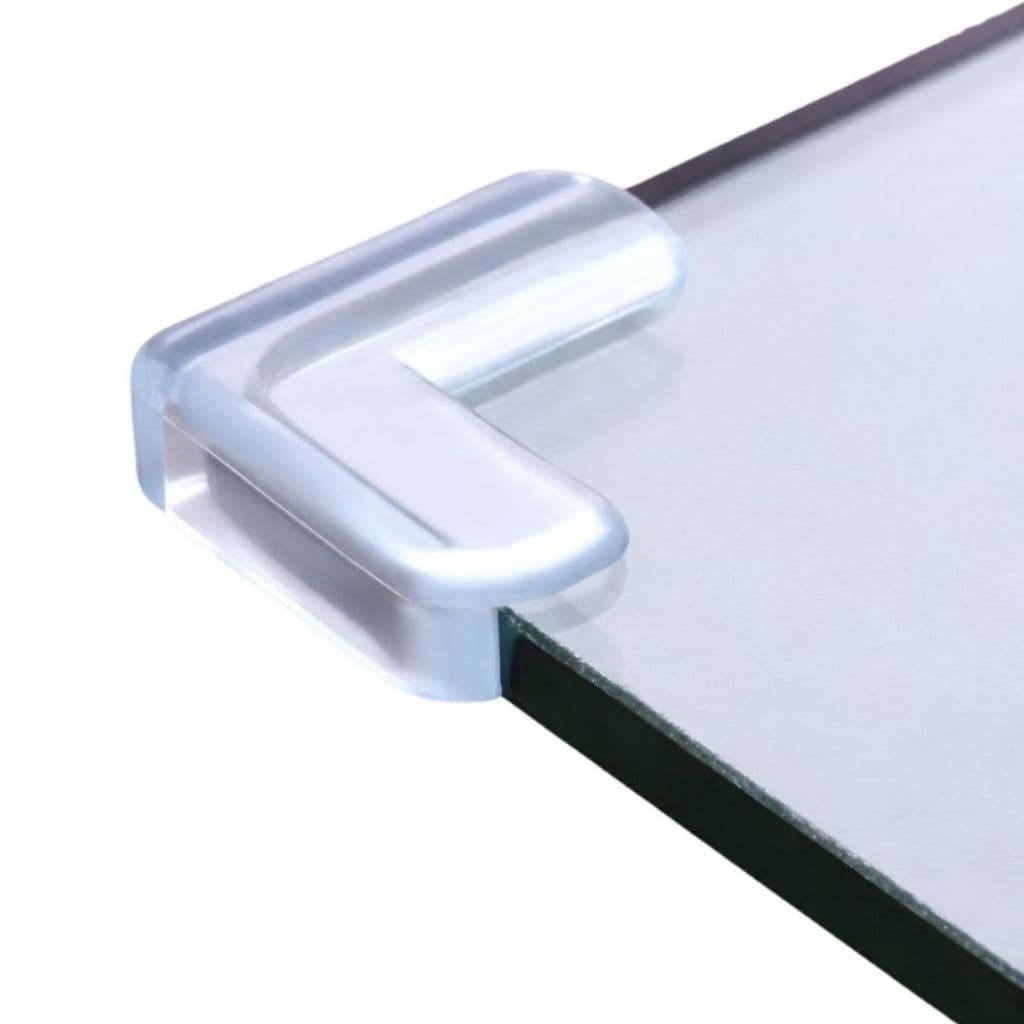 Kit 10 Protetor Quina Vidro Mesa Decoração Arredondado Sala Estar Jantar Proteção Multiuso