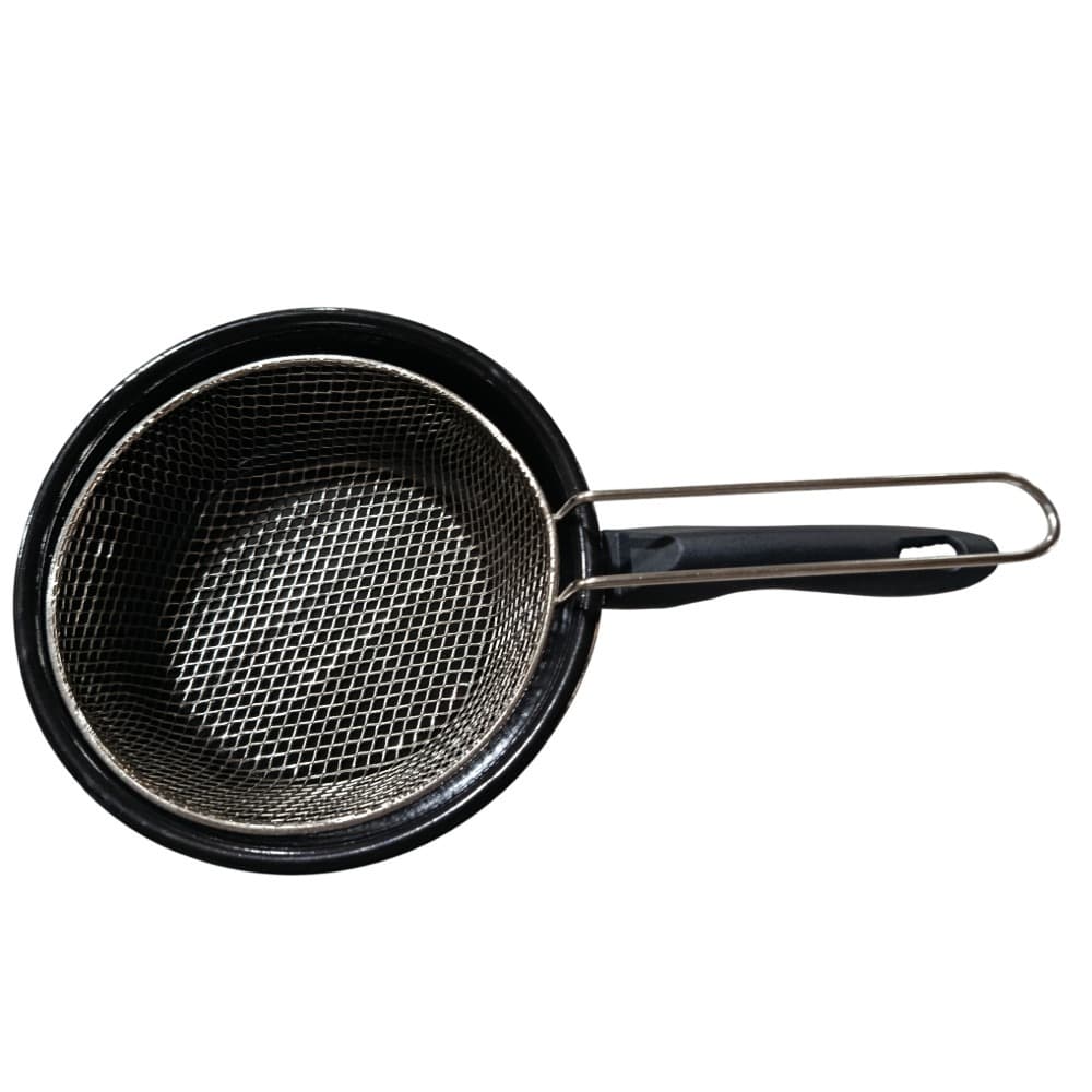 FRIGIDEIRA Nº20 ESMALTADA C/ CESTO Nº18 DE FRITURA