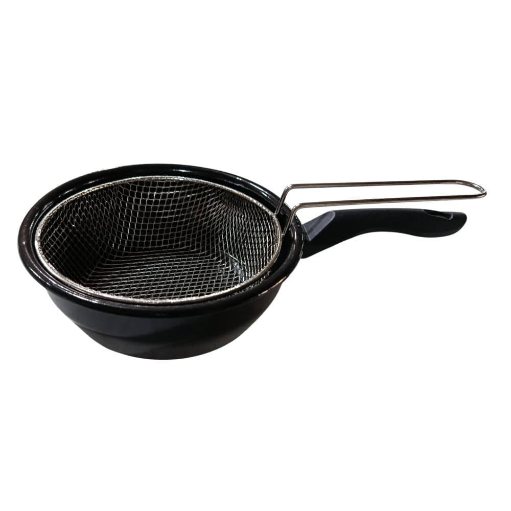 FRIGIDEIRA Nº20 ESMALTADA C/ CESTO Nº18 DE FRITURA