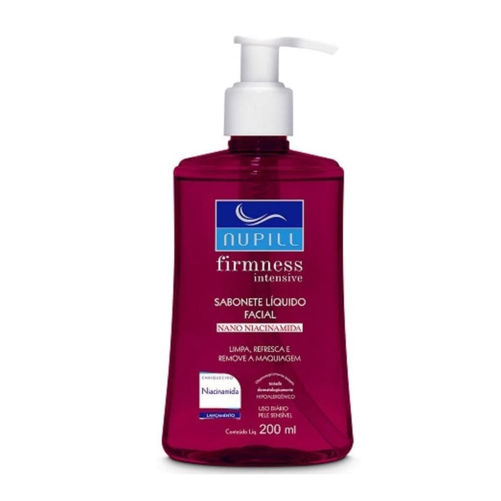 Nupill Firmness Sabonete Liquido Facial Pele sensível Nano Niacinamida 200ml