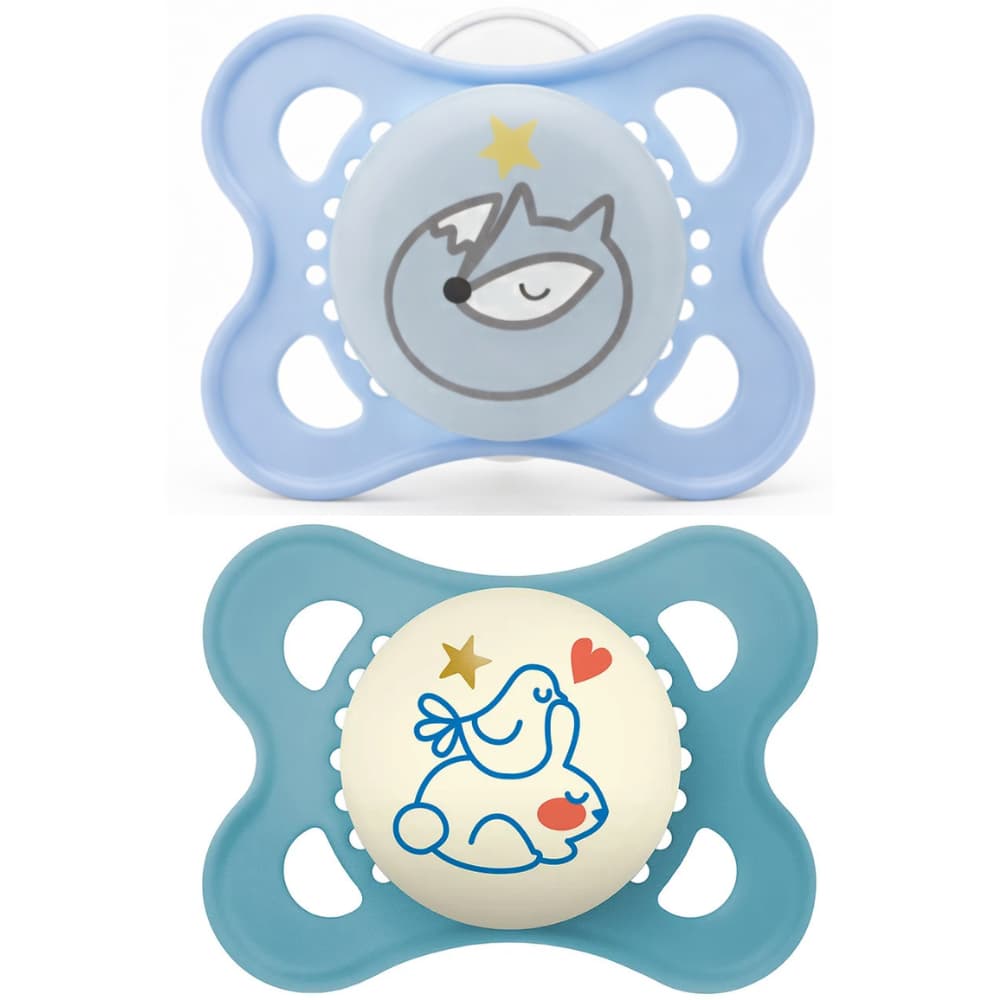 CHUPETA MAM ORIGINAL NIGHT 0-6 MESES AZUL UNITÁTIA