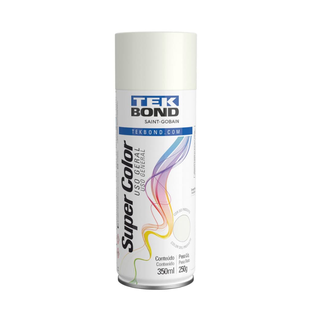 Tinta Spray 350ml Branco Fosco Tekbond