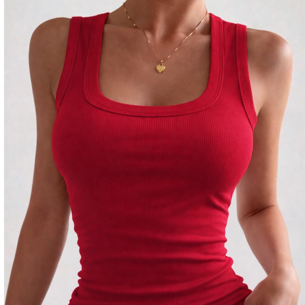 Camisetas Regatas Básica Dia Dia Femininas Ribana Versátil Premium Canelada Reforçada Blusinha