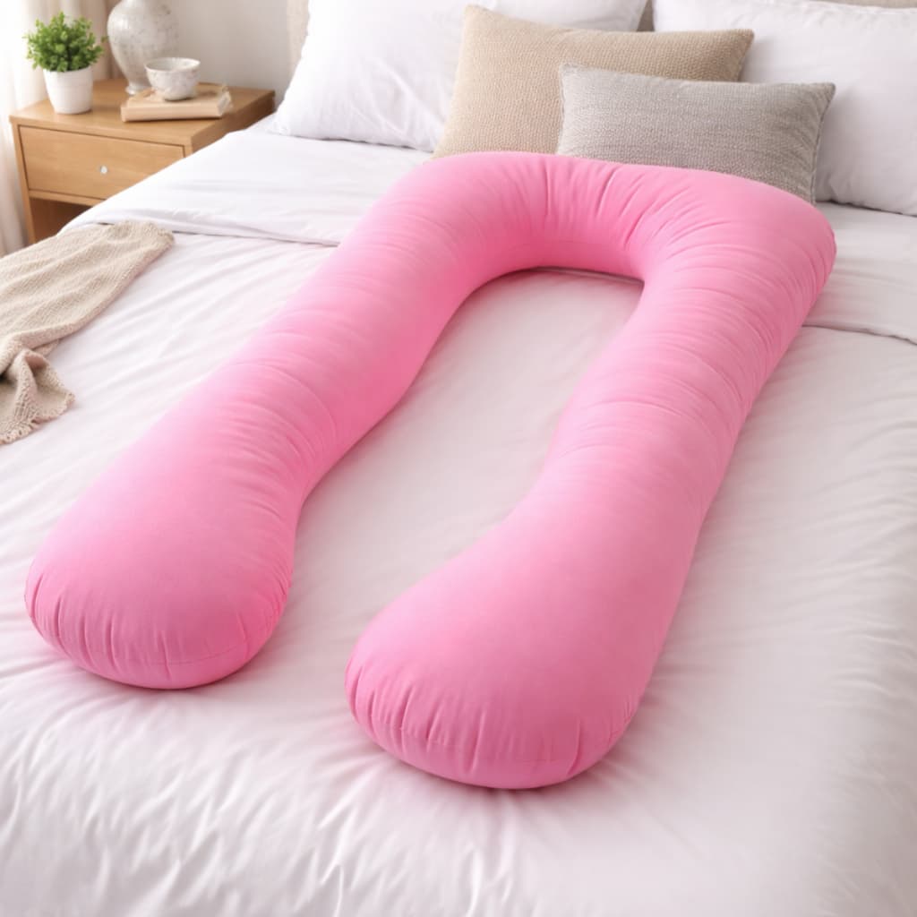 Almofada de Gestante Tipo U Travesseiro de Cama Confortável