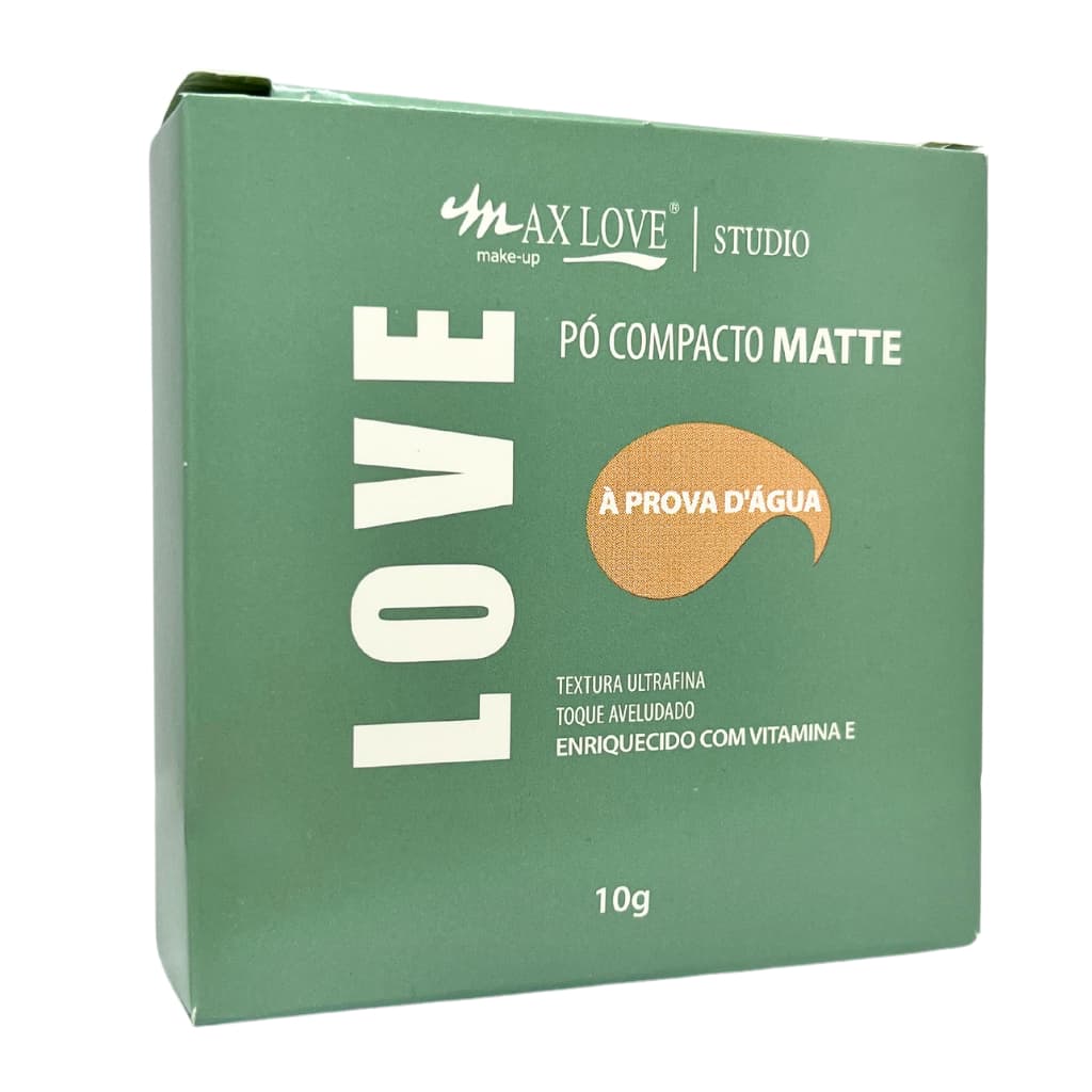 PÓ COMPACTO MATTE A PROVA D ÀGUA MAX LOVE