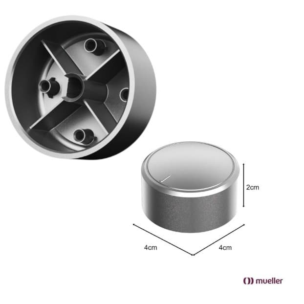 BOTÃO AIR FORNO MUELLER 35L INOX – PINT | PEÇA ORIGINAL  Ref.: 510000935