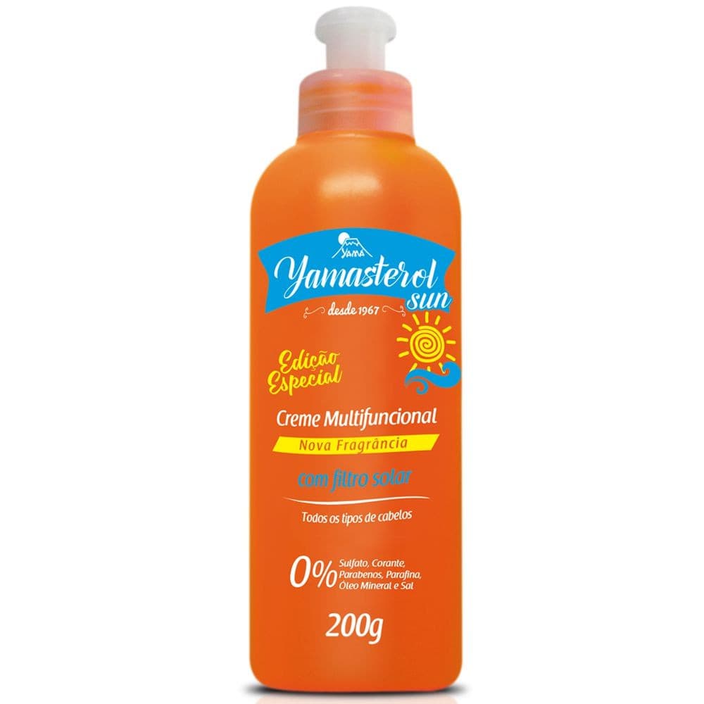 Creme Multifuncional Pentear Cabelo Proteção Solar Termica Praia Yamasterol Sun