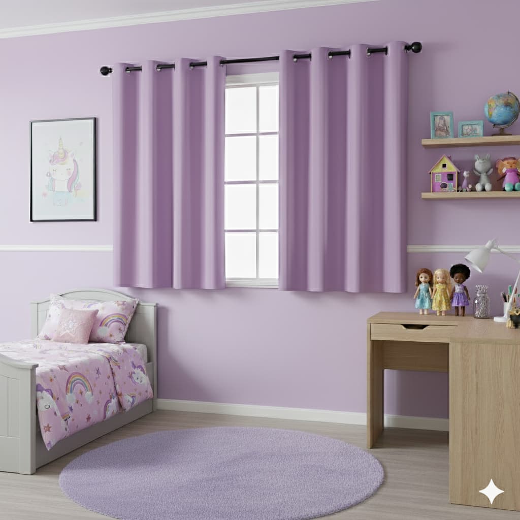 Cortina Total Blackout para Quarto de Criança 2,20m