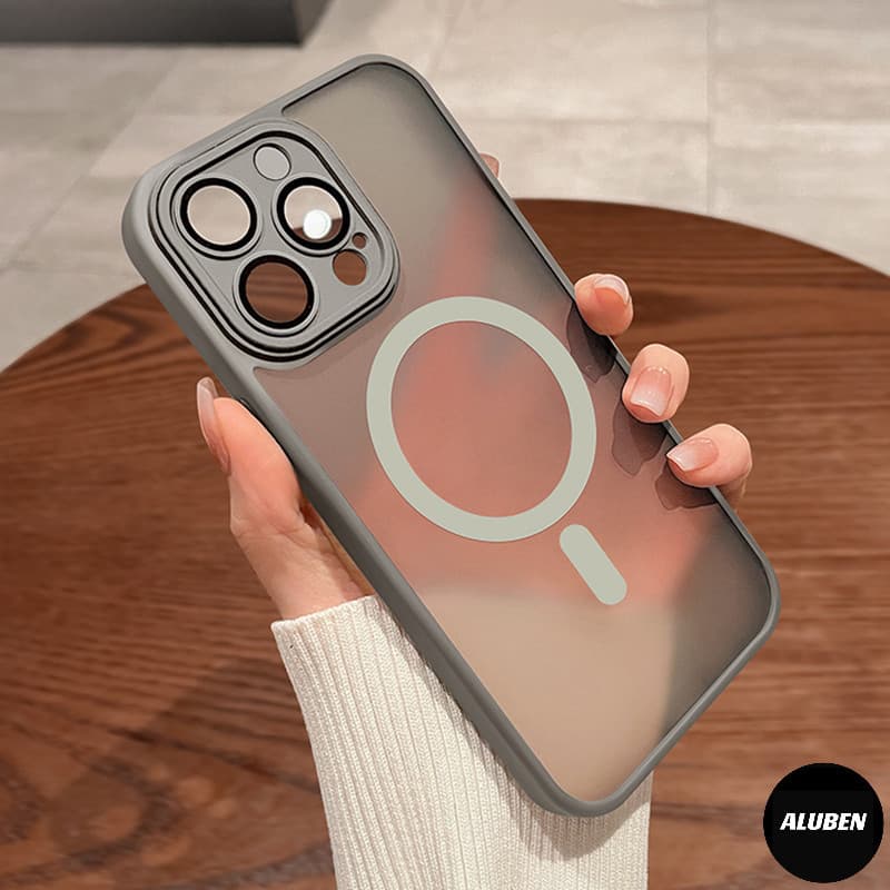 Capa De Choque Magsafe Magnética Case Capinha fosca (1)De Celular Compatível com Phone 16 11 12 13 14 Pro Max 15 17