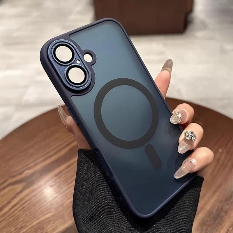 ALUBEN] Capa De Carga Choque Magnética Case Capinha fosca (1)De Celular Compatível com iPhone 16 11 12 13 14 17 Pro Max]