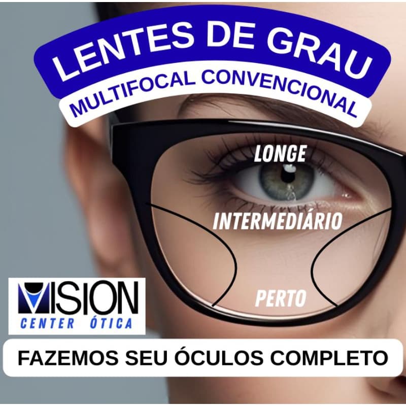 Par Lentes de Grau óculos Multifocal Progressiva Miopia Hipermetropia Astigmatismo.