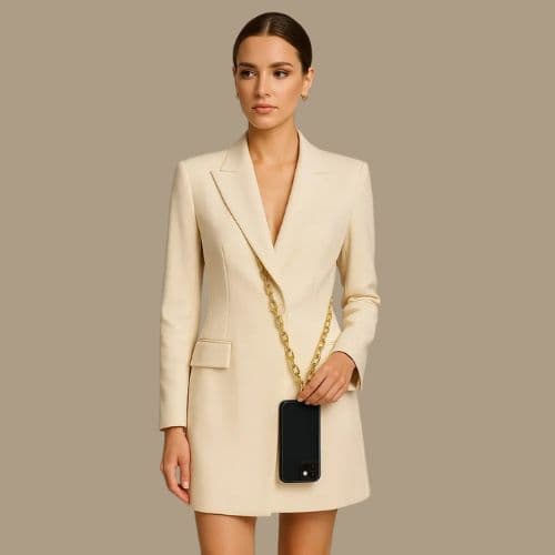 Alça De Pescoço Para Celular Universal Cordão Corrente Metal