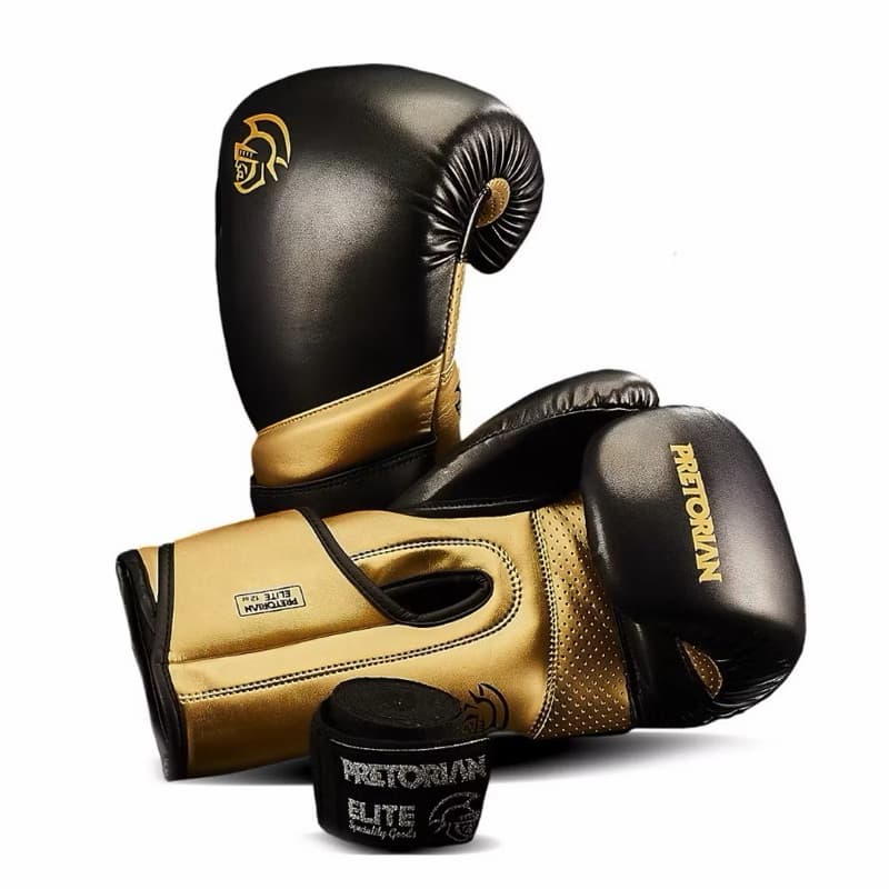 luva De Boxe /kit BANDAGEM BRINDE Muay Thai e Kickboxing -Nivel Profissional Pretorian (ENVIO IMEDIATO)