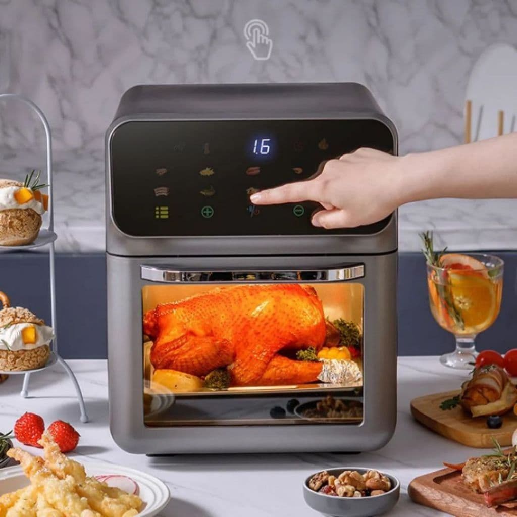 Fritadeira Elétrica Air Fryer FORNO LCK Preta/Inox  220V