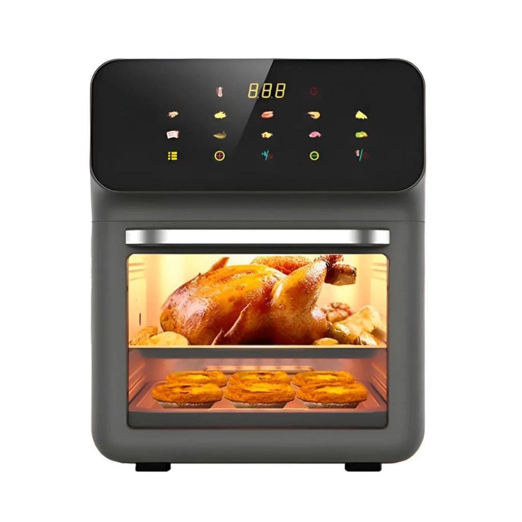 Fritadeira Elétrica Air Fryer FORNO LCK Preta/Inox  220V