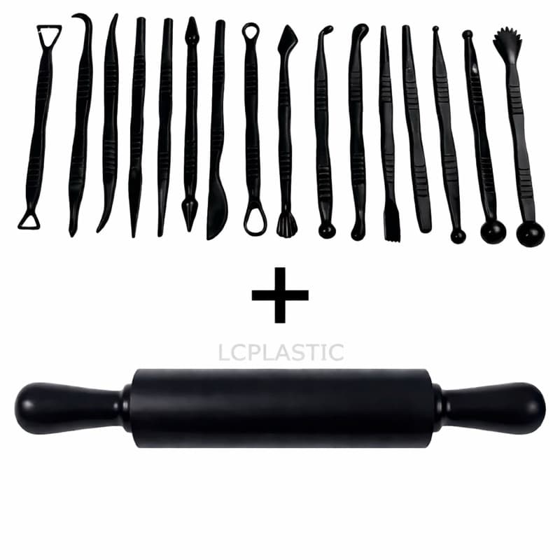 Kit Estecas 16 Ferramentas + Rolo 23cm