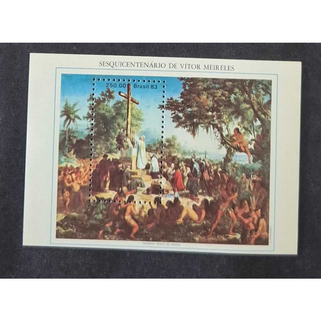 Bloco De Selos dos correios - B-63 - Sesquicentenário De Vítor Meireles. Filatelia