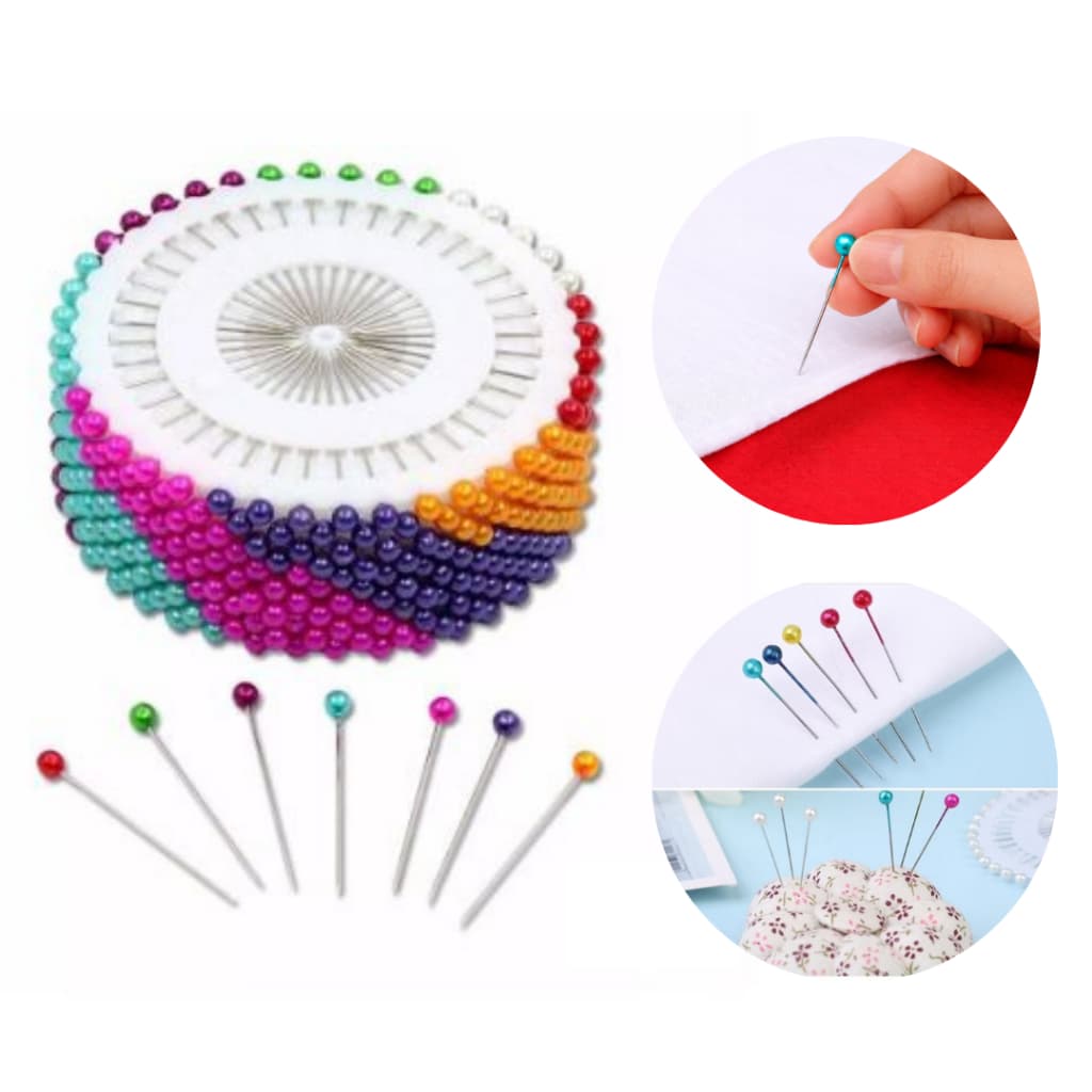 Alfinete Kit Colorido Para Costura Artesanato Com 480 pinos