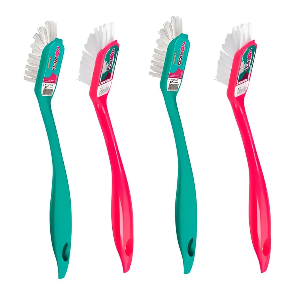 Kit Com Até 4 Escovas de Canto Limpa Rejunte Limpeza Difícil Casa Banheiro Cozinha