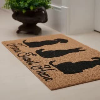 capacho tapete porta fibra natural de coco promocao