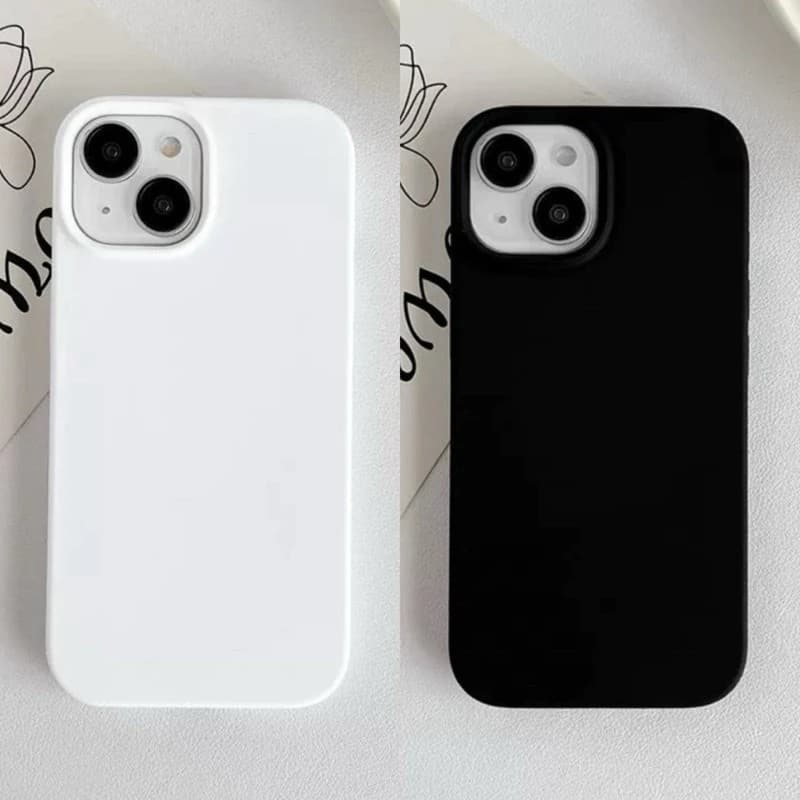 Capa Capinha Silicone Aveludada Cor PRETO BRANCO Para iPhone XR11 12 13 14 15 16 17 PRO MAX PLUS