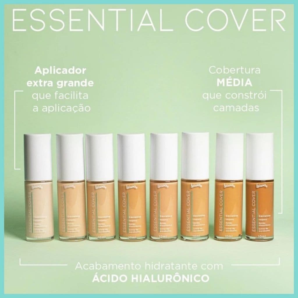 Corretivo Líquido Essential Cover Luisance Alta Cobertura Longa Duração