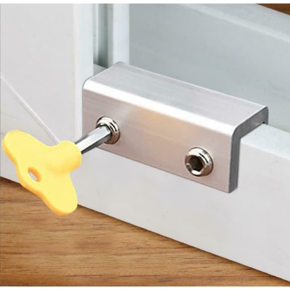 Conjunto De Trava De Segurança Para Janelas Para Crianças Evitarem Quedas tamanho 60mm