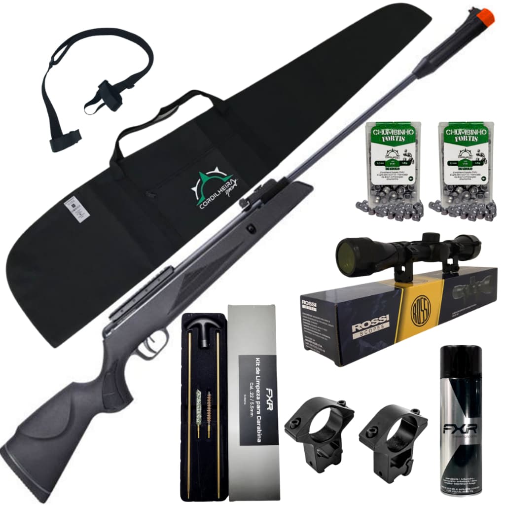 Carabina de Pressão FXR ARTEMIS Black Hawk SR1000S 5,5mm + Escolha seu kit