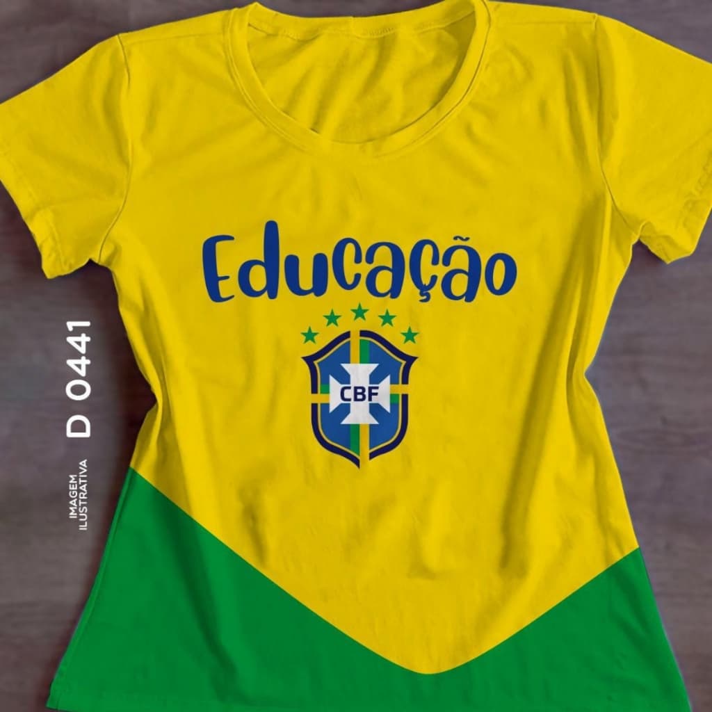 Camisa Seleção Brasileira Personalizada Professora Educação