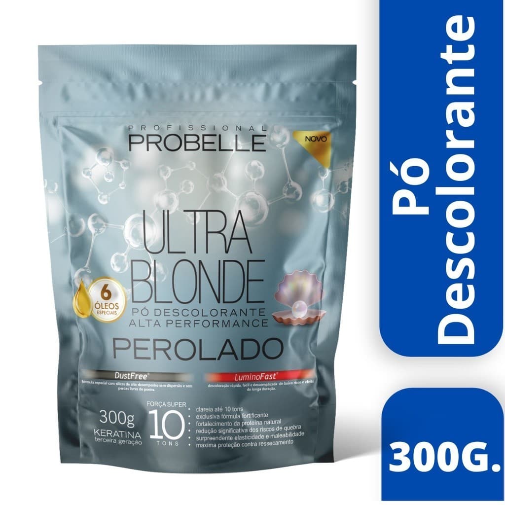 Pó Descolorante Perolado Stand Pouch 300 G Probelle