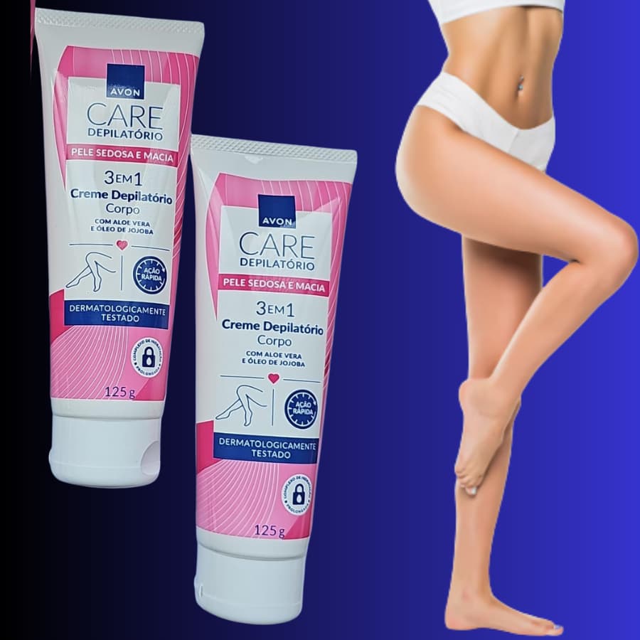 Kit Creme Depilatório Para o Corpo Avon Aloe Vera e Óleo de Jojoba - 2 Unidadess