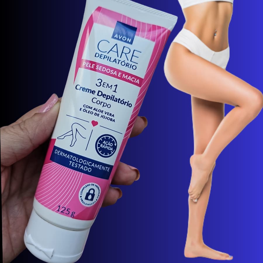 Creme Depilatório Para o Corpo Avon Aloe Vera e Óleo de Jojoba