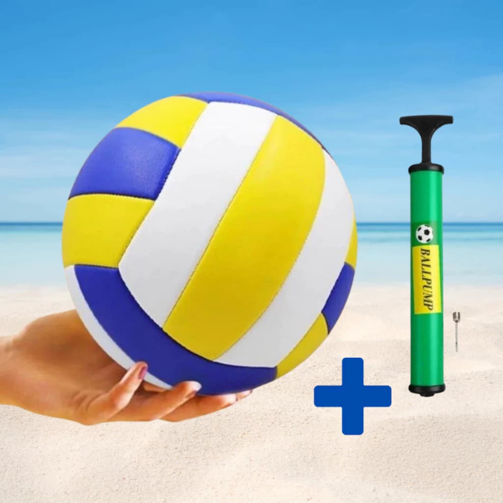 Bola de Vôlei Oficial Praia Quadra Areia Treino Brinquedo Vôlei Couro Resistente