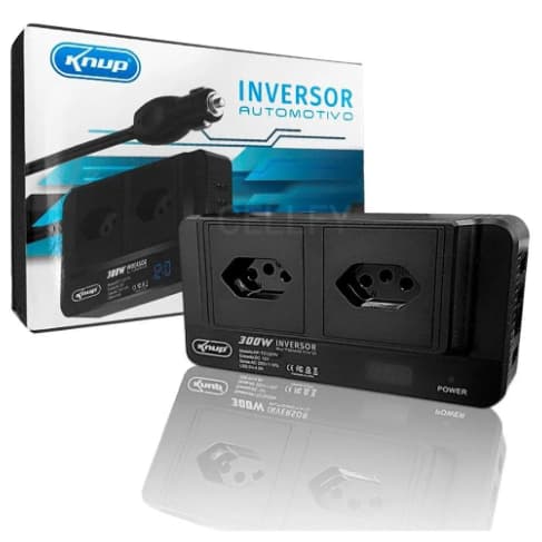 Inversor Tensão 12v 110v Veicular 300w Conversor 4 Porta Usb