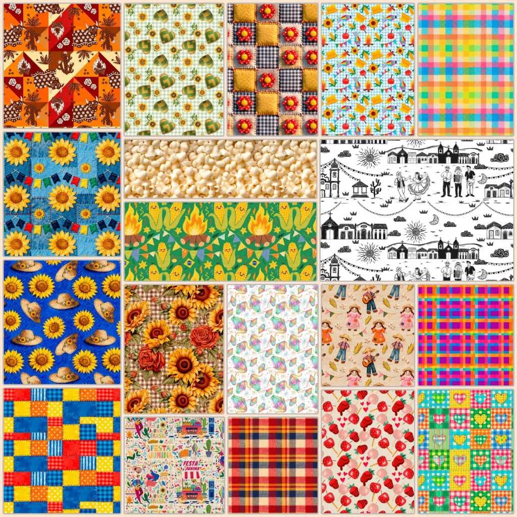 1 metro Tricoline 100% algodão  - larg 1,50m - Festa junina