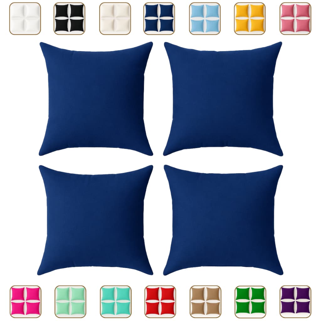 Kit/Jogo 4 Capas de Almofadas Elegance Oxford -  Sala Quarto Decoração - Diversas Cores