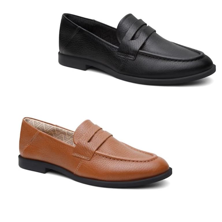 Mocassim Gia Feminino Vittal Couro Legítimo Calce Facil Elegante Aplique Olho de Gato