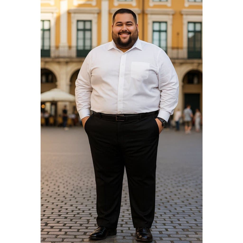 Calça Social Plus Size Masculina Simples e Confortável – Do 50 ao 60