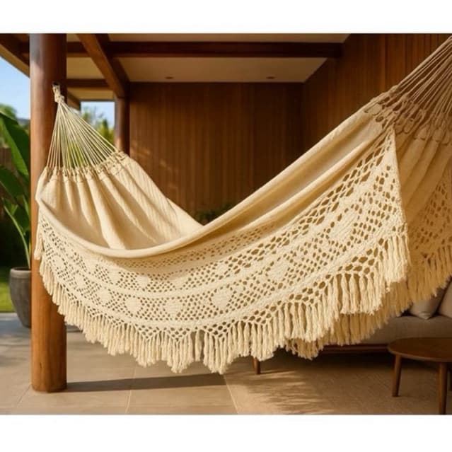 Rede De Descanso Dormir Casal Luxuosa Gigante Mega Promoção