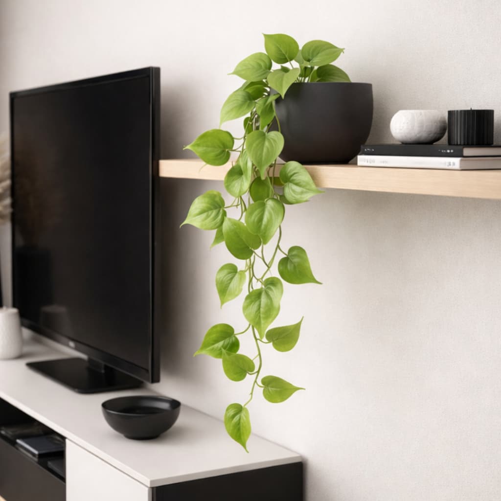 Pendente De Jiboia Lisa Planta artificial para Decoração