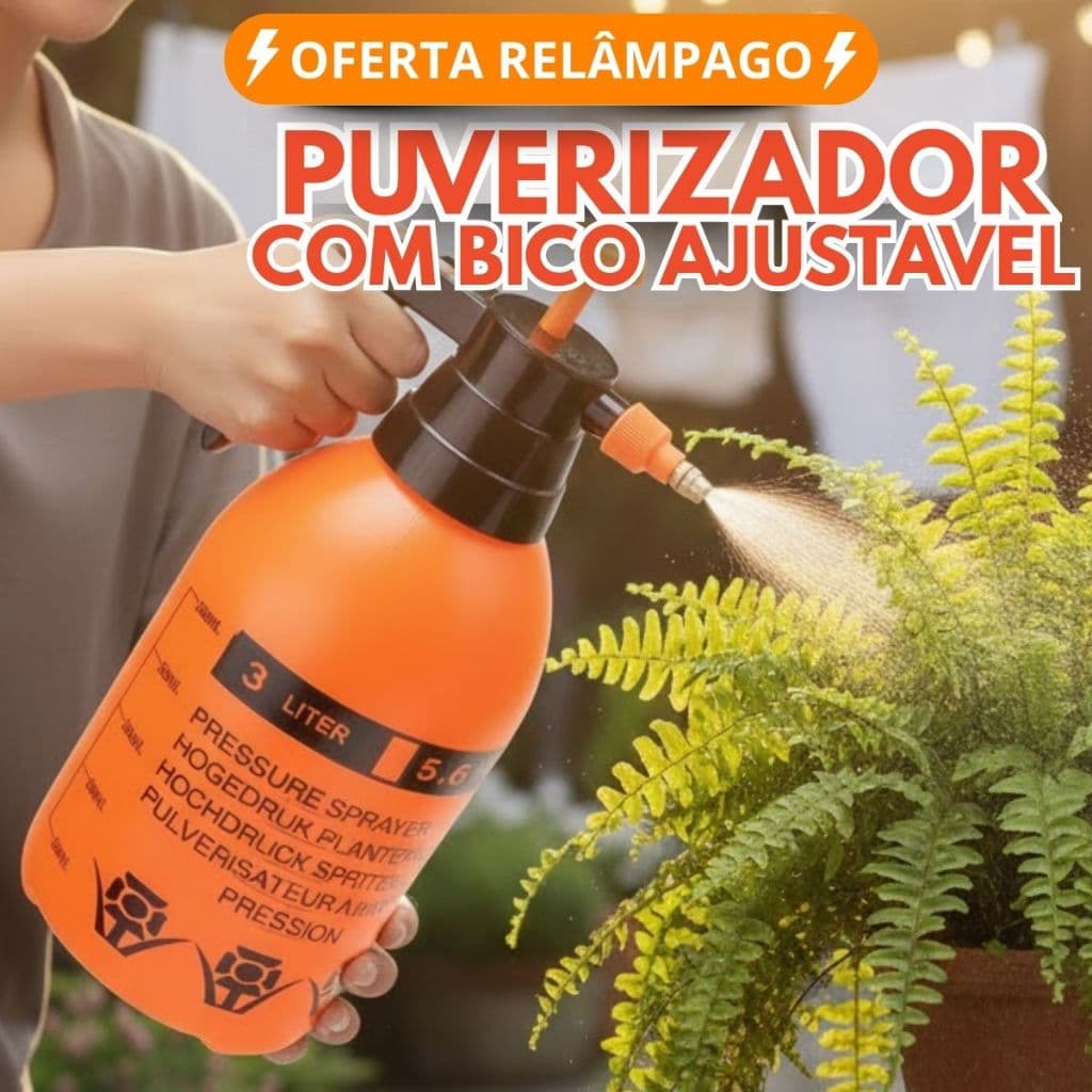 Pulverizador 2 Litros 1 Litro Borrifador Spray com Bico de Alta Pressão Jardinagem Limpeza Profissional