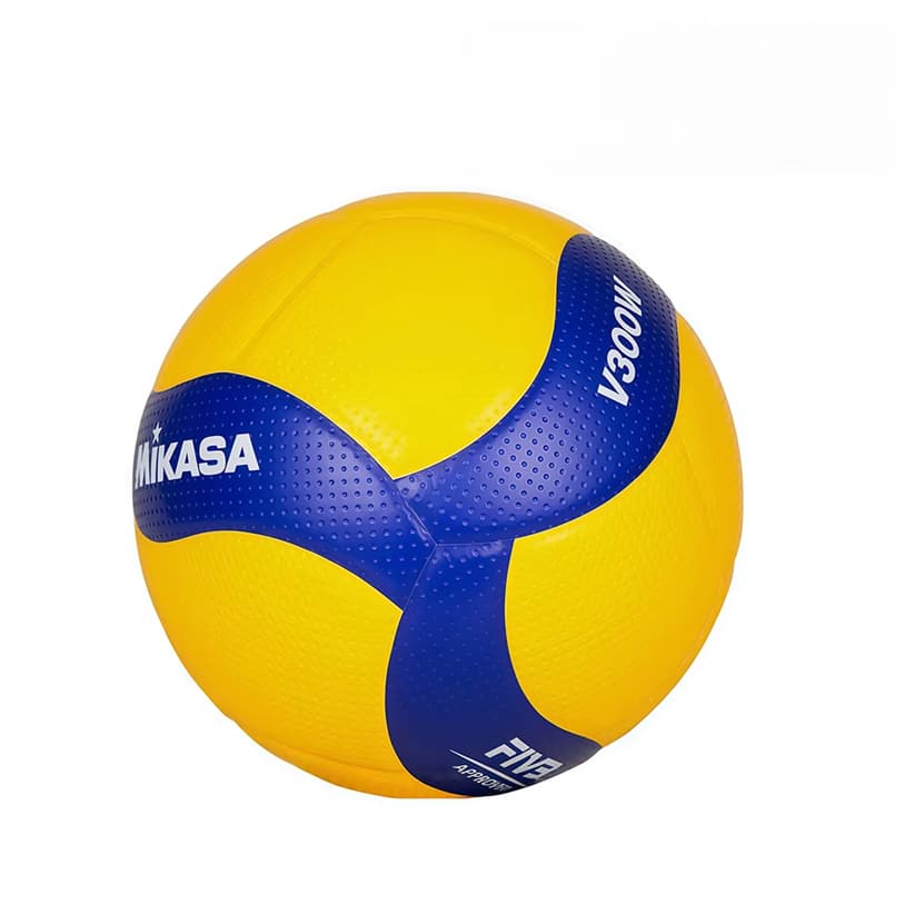 Bola de Vôlei Mikasa V300w Oficial Amarelo/Azul No.5 Alta Qualidade Profissional