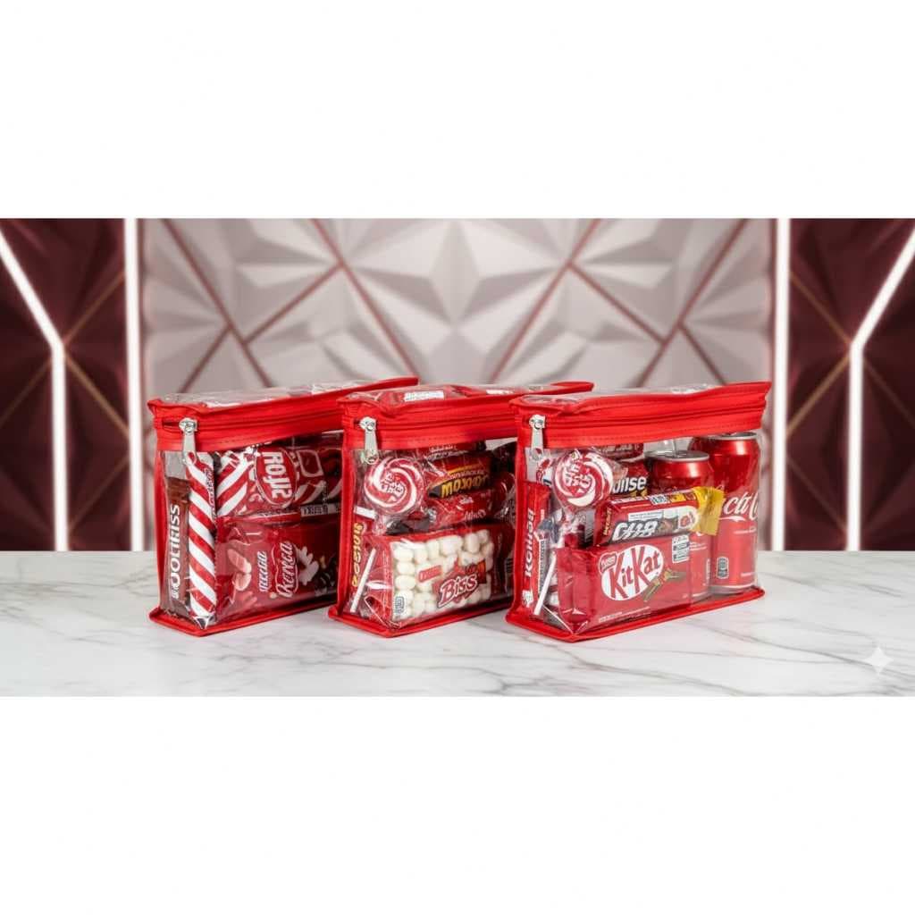 KIT- 10 a 50 Necessaires Vermelhas Organizadora - Lembrancinha - Mimos - Mães - Dias especiais -Qualidade  Premium- Mala