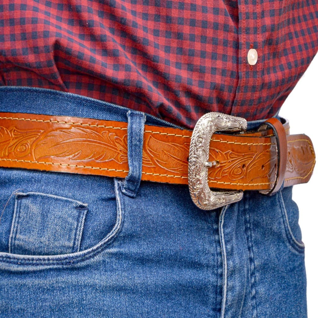 Cinto Country Fivela Removível Unissex Boiadeiro Country Couro legitimo