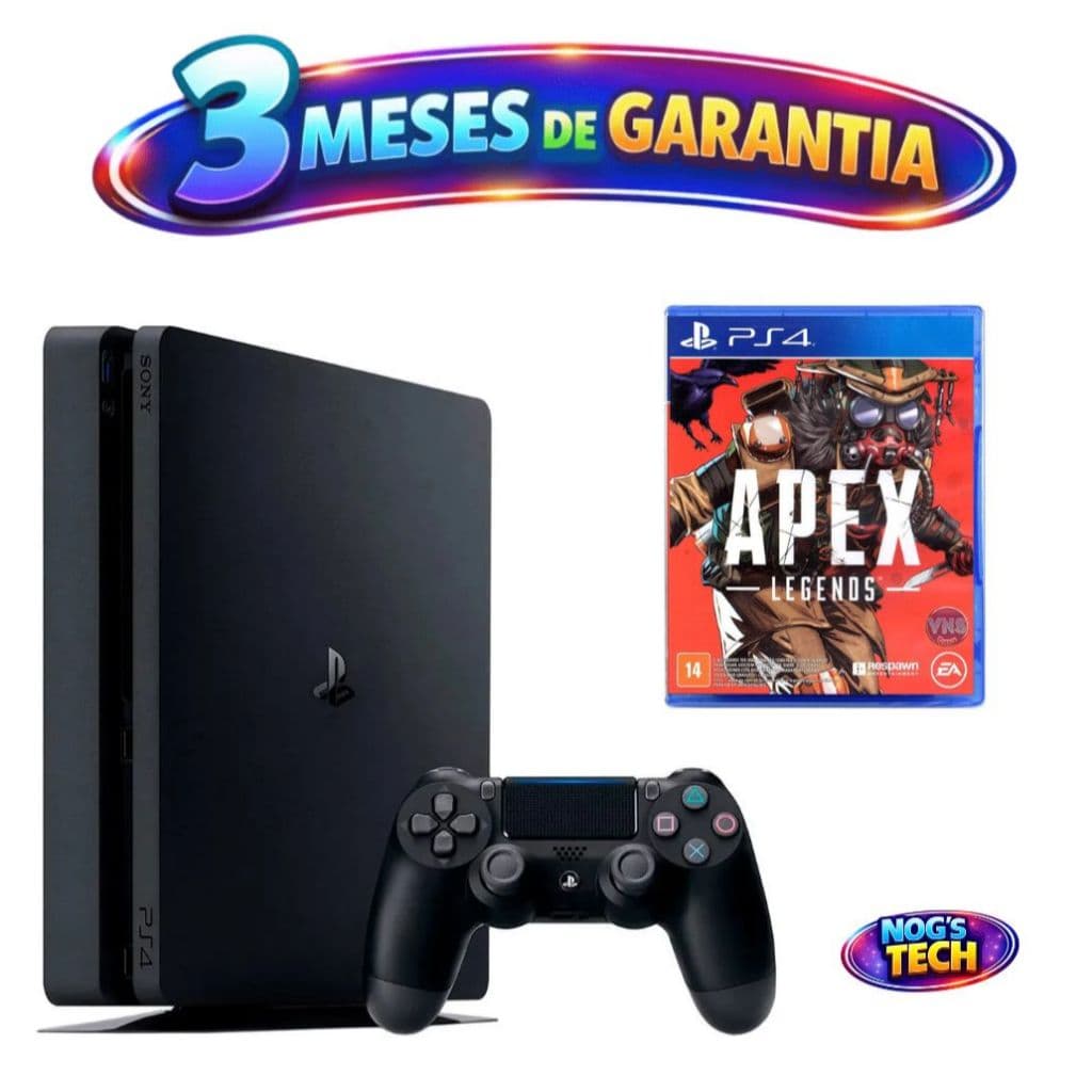🎮 PlayStation 4 Slim SEMINOVO 500GB + Controle Original + Jogo Incluso