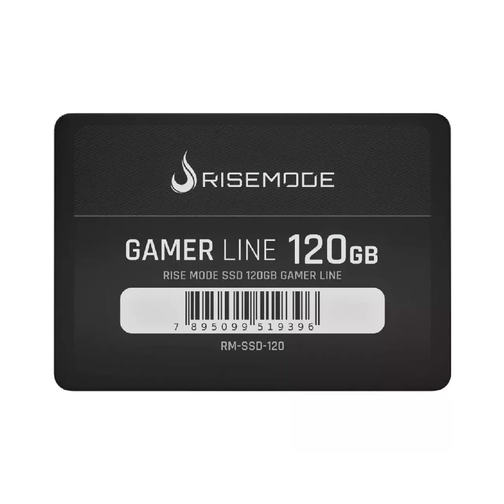 SSD Rise Mode Gamer Line 120GB SATA III Leitura 530MB/s Gravação 520MB/s - RM-SSD-120
