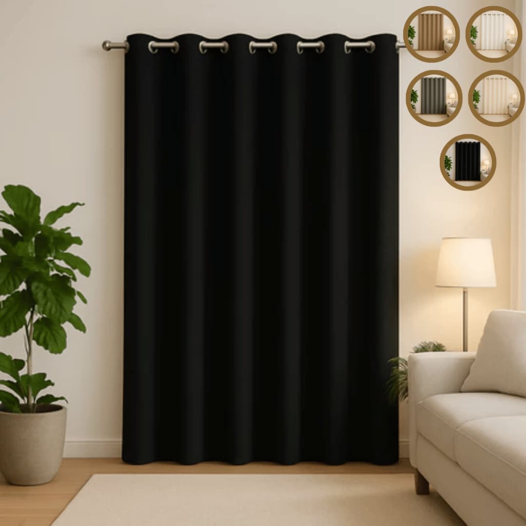 Cortina de Porta Supreme 1,30 x 2,20m  BLACKOUT / BLECAUT– Sala, Quarto, Cozinha ou Provador