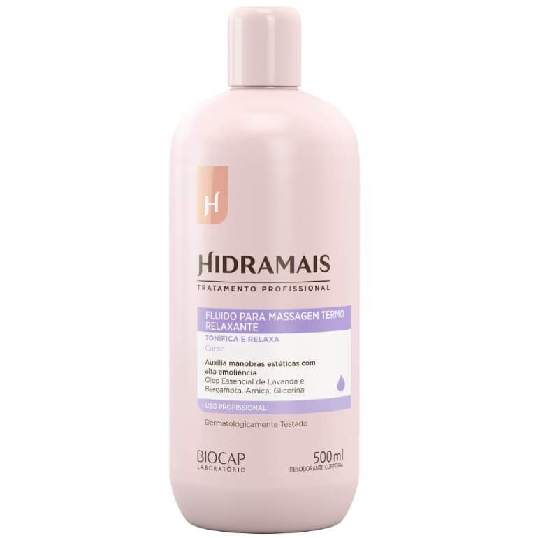 Fluido para Massagem Termo Relaxante 500ml Hidramais